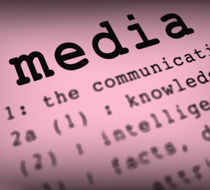 Media Definition Shows Social Media Or Multimedia